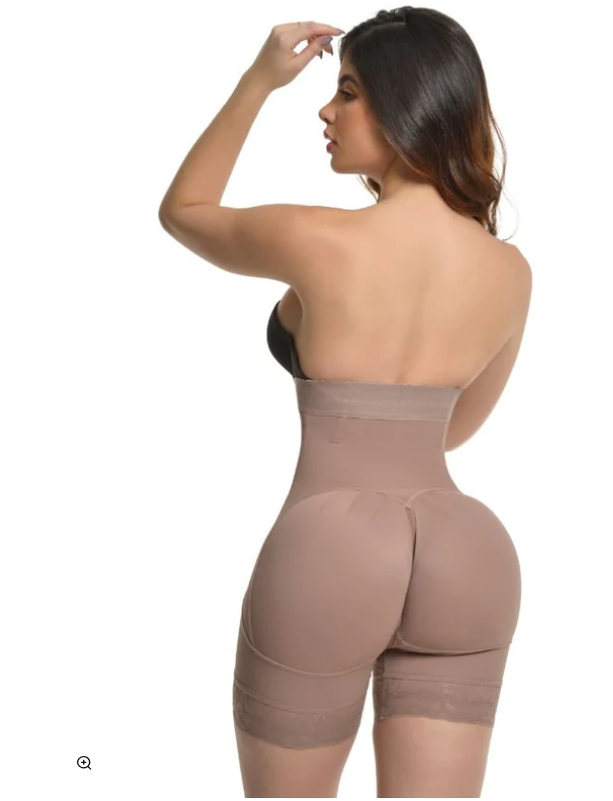 Short push up talle super alto con 3 filas broches realce bootylicious