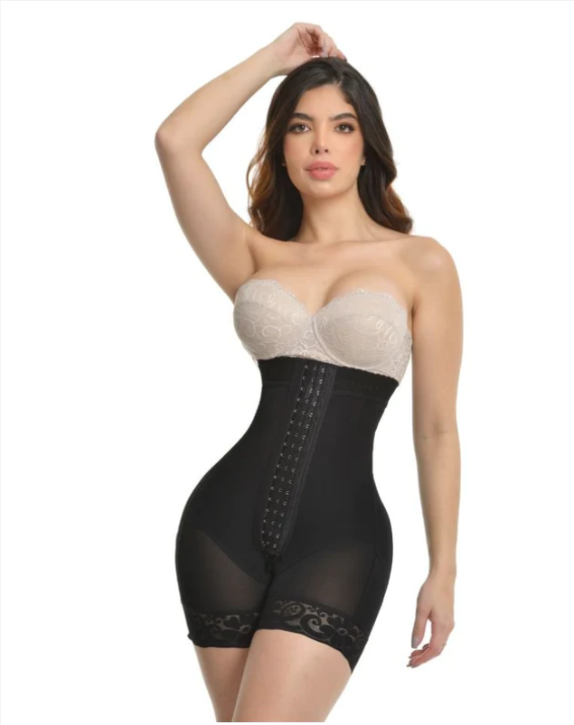 Short push up talle super alto con 3 filas broches realce bootylicious