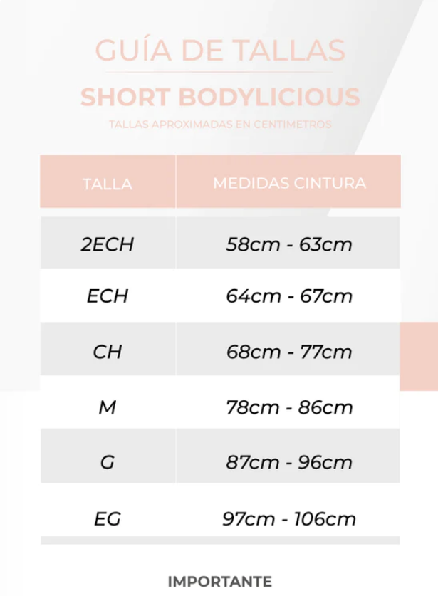 Short Push up Talle alto con 3 filas de broches realce Bootylicious