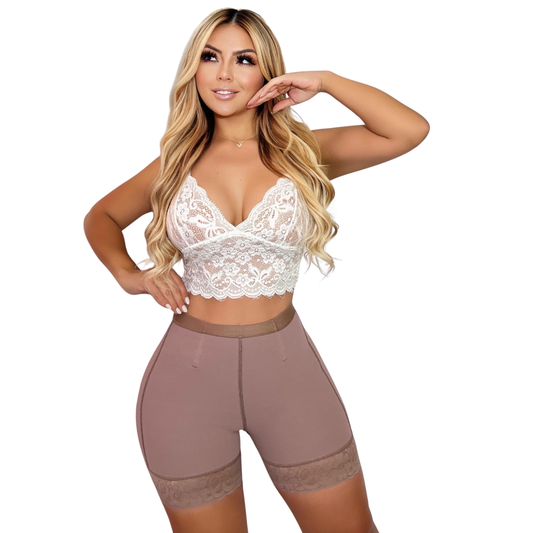 Short levanta pompi con doble realce “Zafiro”